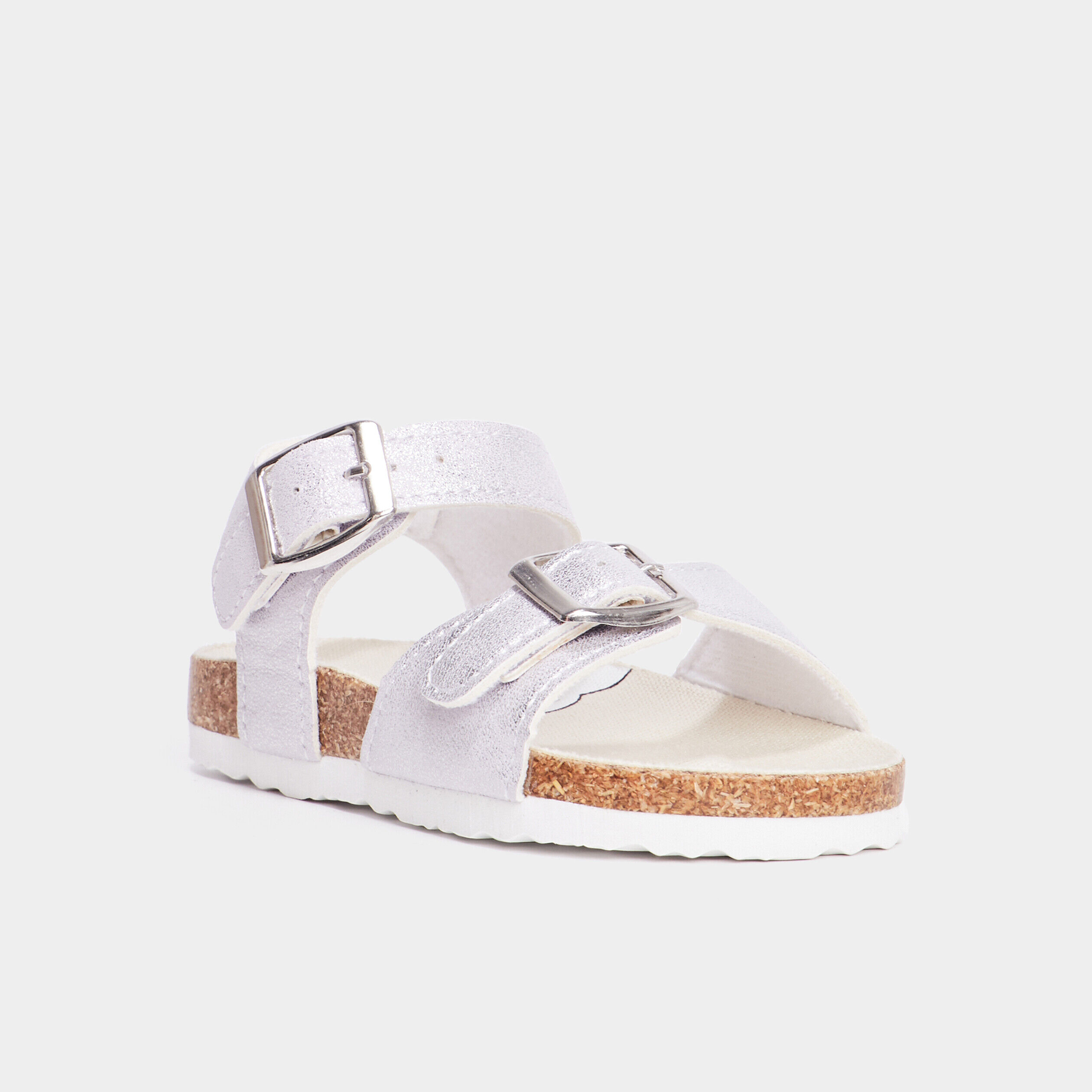 Sandales à paillettes parme bébé fille LH