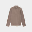Sweat polaire col camionneur gris homme