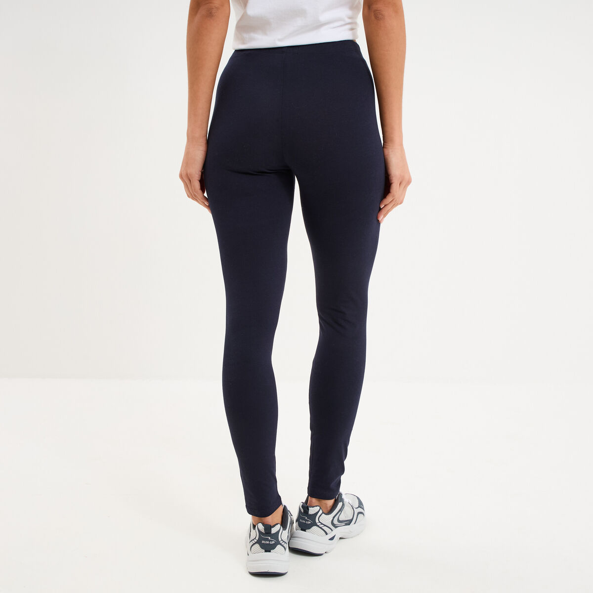 Legging taille haute bleu marine femme