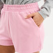 Short de jogging en molleton rose pastel femme