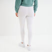 Legging long taille haute blanc femme