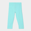 Legging corsaire taille &eacute;lastiqu&eacute;e bleu turquoise fille