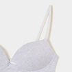 Lot 2 soutiens-gorge triangles padd&eacute;s gris femme