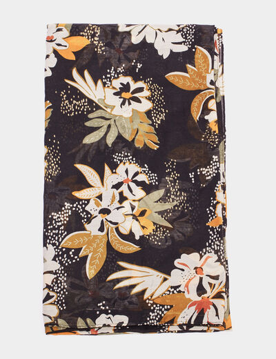 Foulard noir femme