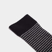 Lot 5 paires chaussettes m&eacute;lange coton noir homme