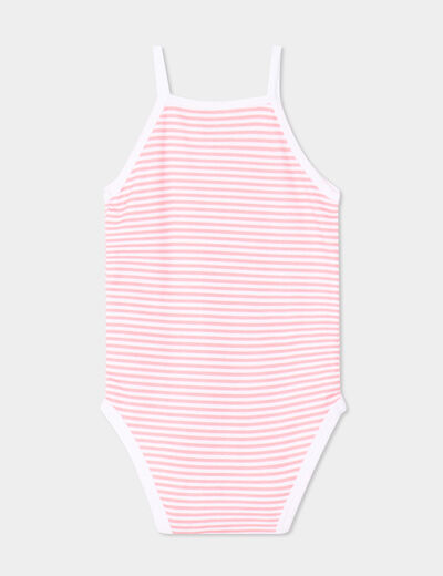 Lot 3 bodies US coton bretelles fines blanc bébé fille