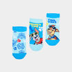 Lot 3 paires chaussettes Pat Patrouilles bleu gar&ccedil;on