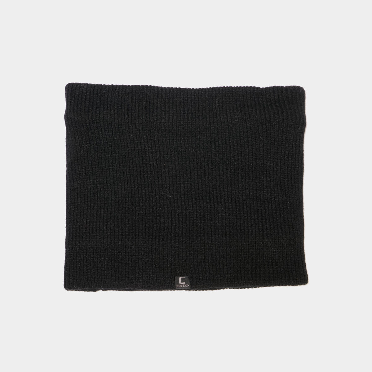 Tour de cou tricot&eacute; doubl&eacute; noir homme