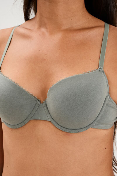Soutien-gorge padd&eacute; embo&icirc;tant vert clair femme