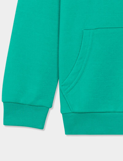 Sweat à capuche hoodie oversize vert menthe garçon