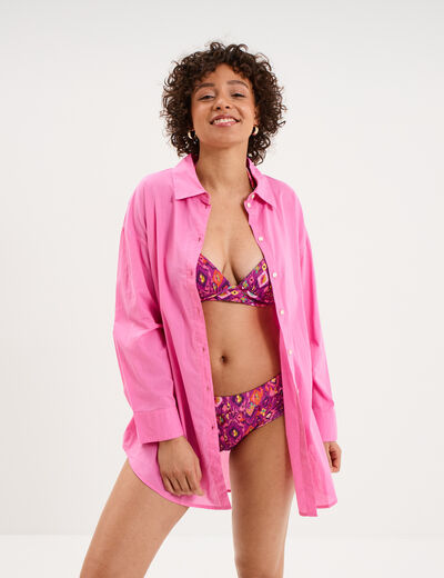 Bas de maillot de bain shorty violet femme