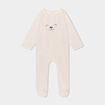 Pyjama dors-bien avec effet velours creme b&eacute;b&eacute;