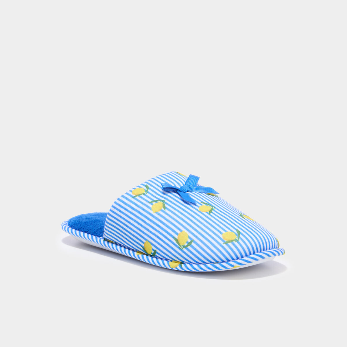 Chaussons mules doubl&eacute;s multicolore femme