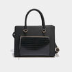 Sac &agrave; main avec bandouli&egrave;re noir femme