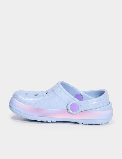 Sabots de plage paillettes Stitch multicolore fille