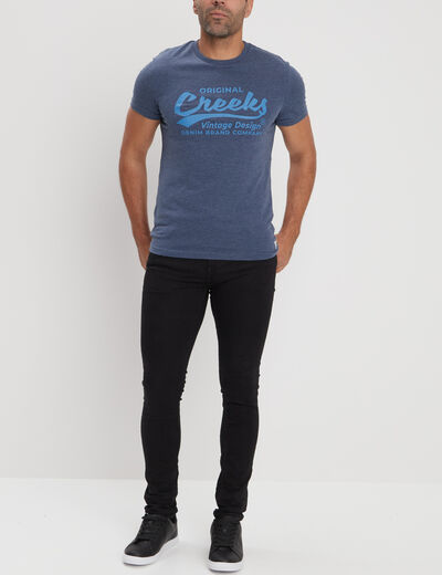 Jeans skinny taille standard noir homme