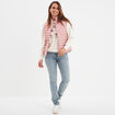 Sweat col rond manches longues creme femme