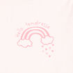 Lot 5 bodies US coton manches longues rose clair bébé fille