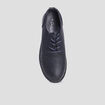Derbies à lacets compensées bleu marine femme