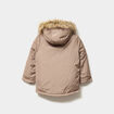 Parka &agrave; capuche fausse fourrure camel gar&ccedil;on