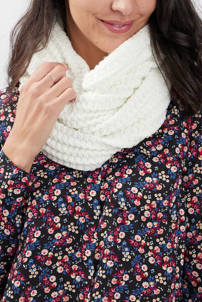 Snood doublé sable femme