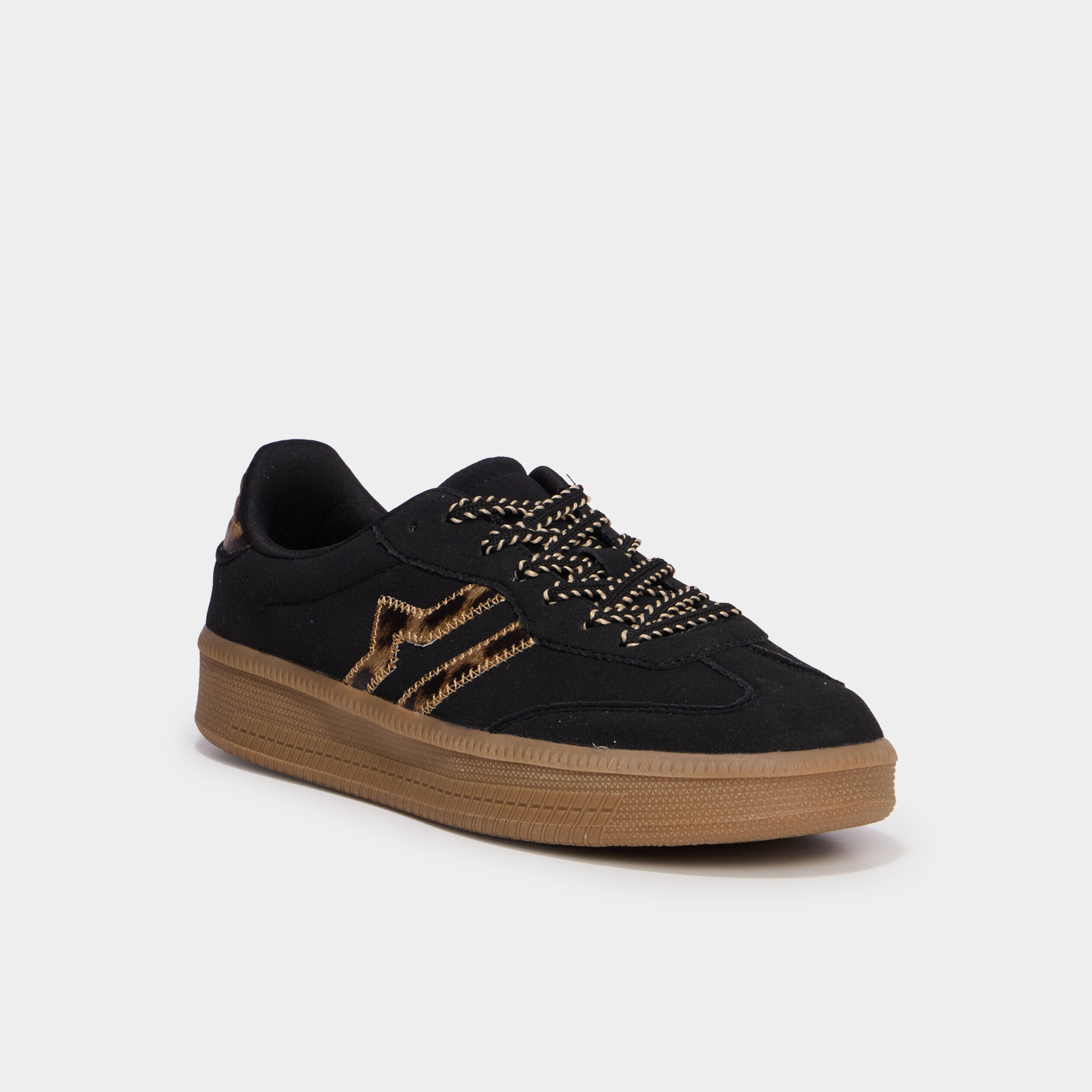 Baskets à lacets noir femme CREEKS