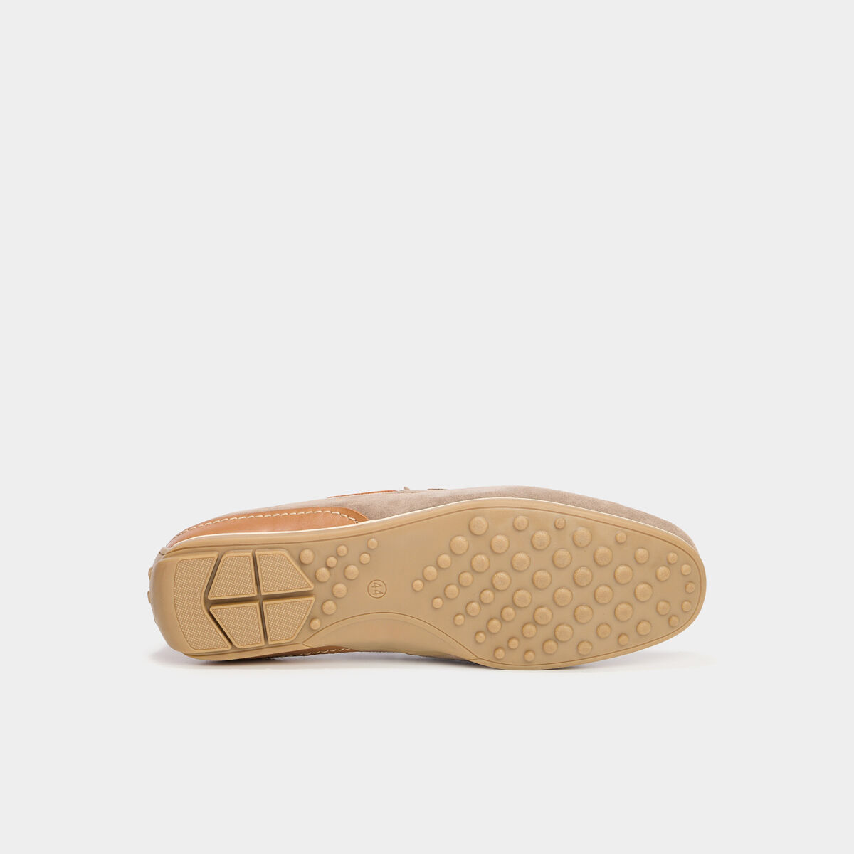 Mocassins en cuir sable homme