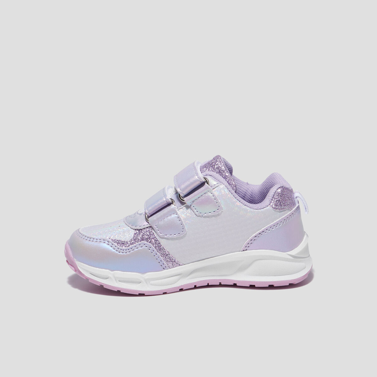 Baskets running lumineuses Frozen violet fille
