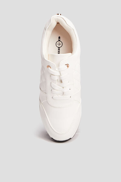 Runnings compensées Mosquitos blanc femme