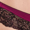 Shorty en micro dentelle rouge femme