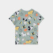 T-shirt manches courtes coton Mickey vert kaki bébé garçon