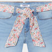 Short avec ceinture à nouer ecru fille