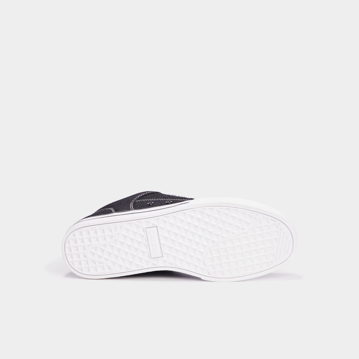 Tennis basses en toile &agrave; lacets noir homme