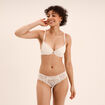 Soutien-gorge maxi push up dentelle blanc femme