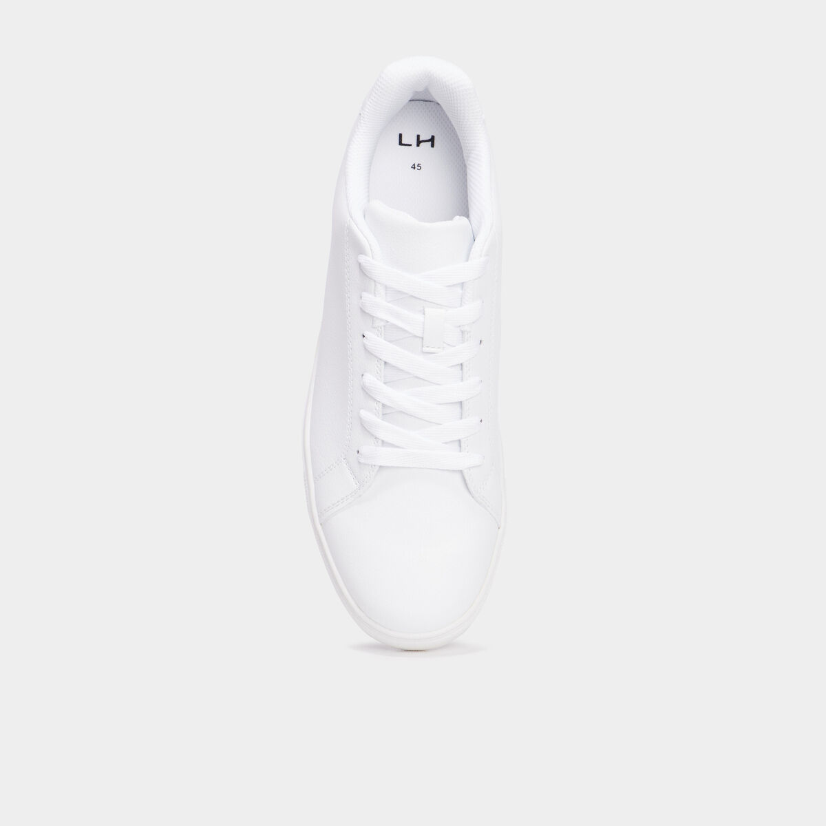 Baskets plates blanc homme