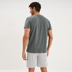 Ensemble pyjama short et t-shirt vert kaki homme