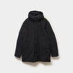 Parka mi-longue &agrave; capuche noir homme