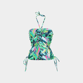 Haut de maillot de bain tankini vert femme