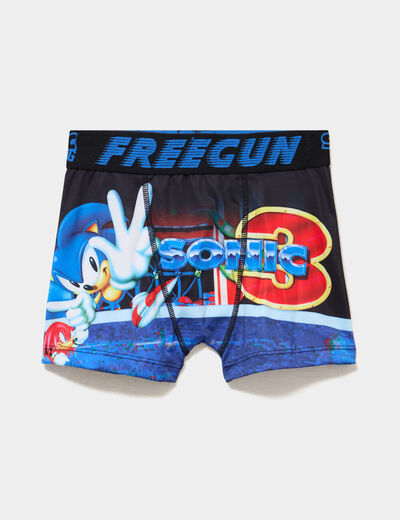 Boxer Sonic bleu gar&ccedil;on