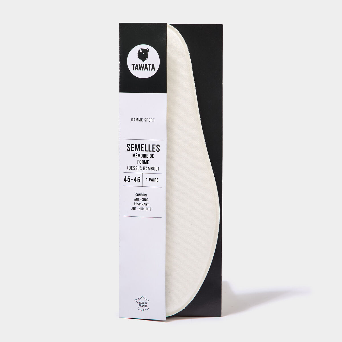 Semelles m&eacute;moire de forme blanc mixte