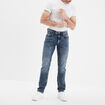 Jeans denim straight 5 poches Creeks denim blue black homme
