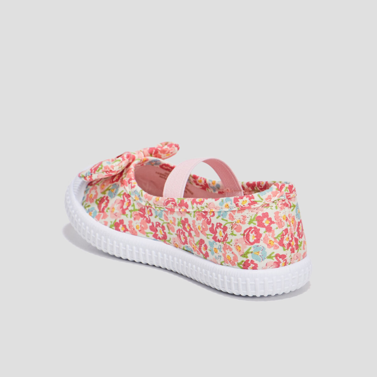 Babies toile avec noeuds bout renforc&eacute; multicolore fille