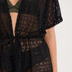 Robe de plage dentelle noir femme