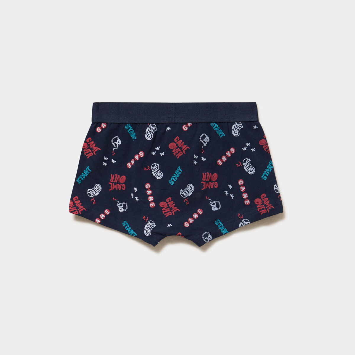 Lot 3 boxers coton majoritaire bleu marine gar&ccedil;on