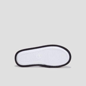 Chaussons mules fausse fourrure gris femme