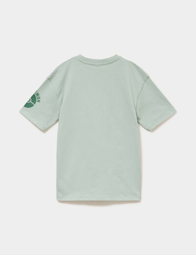 T-shirt manches courtes coton Pok&eacute;mon vert gar&ccedil;on