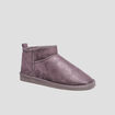 Bottines fourrées gris femme