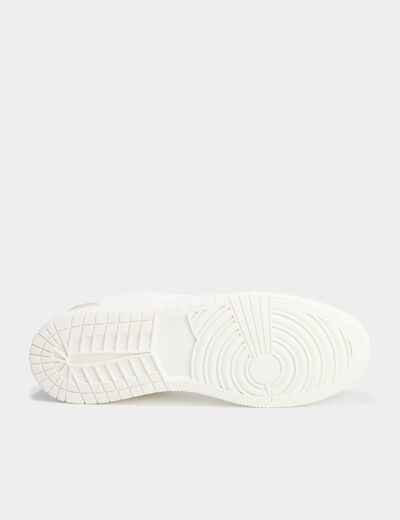 Tennis basses &agrave; lacets blanc homme