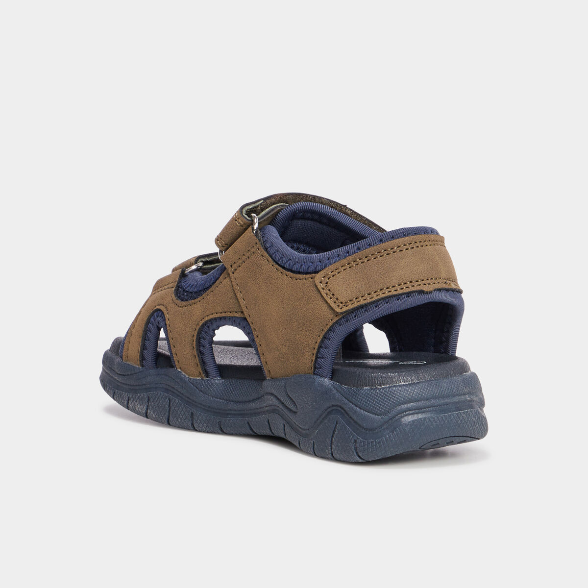 Sandales &agrave; scratchs Trappeur vert kaki gar&ccedil;on