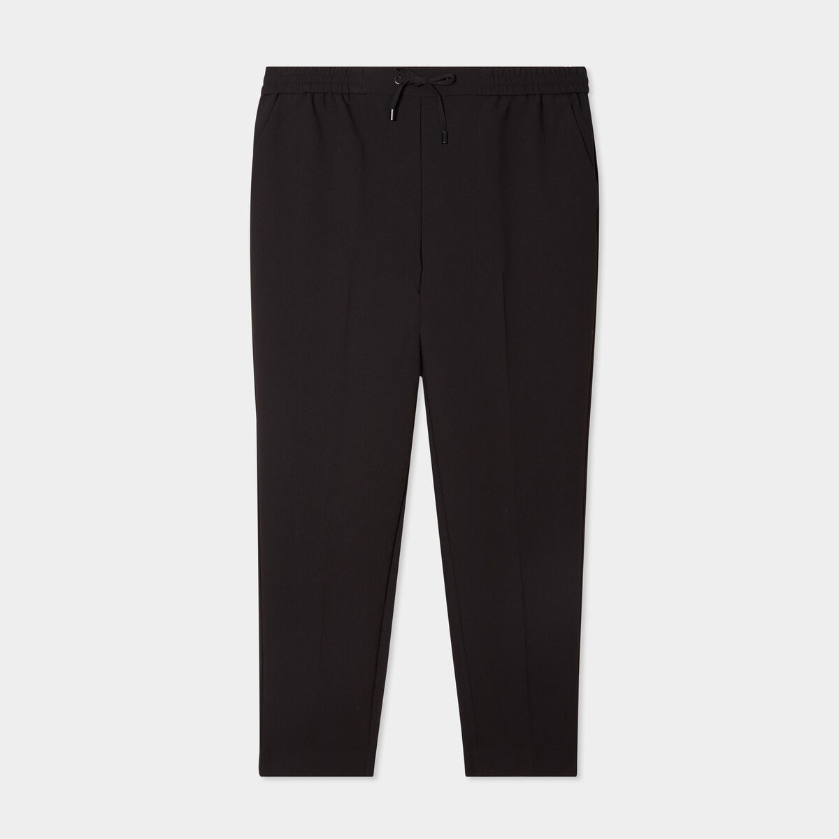 Pantalon city paperbag taille &eacute;lastiqu&eacute;e noir femme grande taille